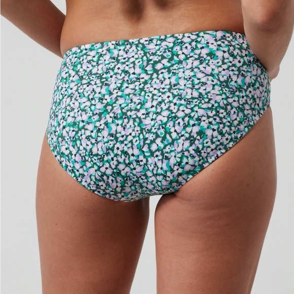 Athleta Bikini Set Triangle A-C Top Clean Full Bottom Camo Flora Gables XL - Picture 6 of 15